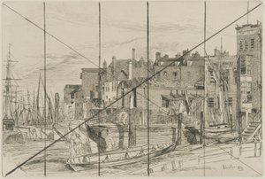 Thames Police, 1859. av James Abbott McNeill Whistler