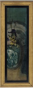 The Blue Girl-fragment: Lila och blå, 1872-1876. av James Abbott McNeill Whistler