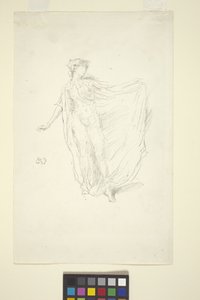 The Dancing Girl (överföringslitografi) av James Abbott McNeill Whistler