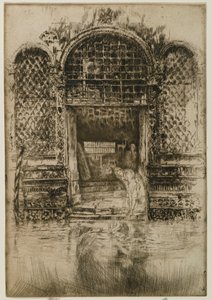 The Doorway, 1880 (etsning och torrnål på papper) av James Abbott McNeill Whistler