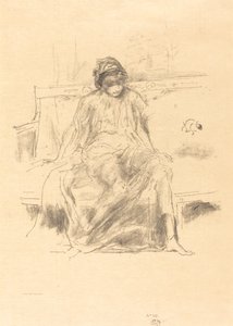 Den draperade figuren, sittande, 1893. av James Abbott McNeill Whistler