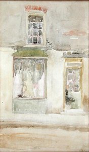 The Dressmakers Shop, ca 1897-98 (wc på papper) av James Abbott McNeill Whistler