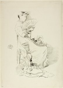 Fläkten, 1879 av James Abbott McNeill Whistler