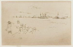 Flottan: Övervakare, 1887. av James Abbott McNeill Whistler