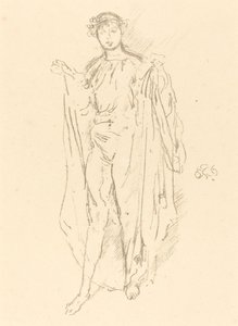 Flickan, c. 1891. av James Abbott McNeill Whistler
