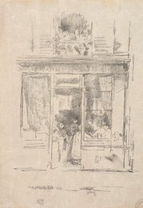 The Laundress - The Laundress of Place Dauphine, 1894. av James Abbott McNeill Whistler