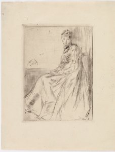 Brevet Maud, sittande, 1873. av James Abbott McNeill Whistler