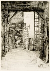 The Lime Burner, 1859 (etsning och torrnål) av James Abbott McNeill Whistler