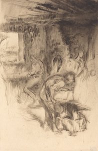 Den lilla smedjan, 1875. av James Abbott McNeill Whistler