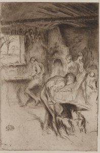 The Little Forge, Liverpool, 1875. av James Abbott McNeill Whistler