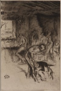 The Little Forge, Liverpool, 1875. av James Abbott McNeill Whistler