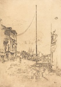 Den lilla masten, 1880. av James Abbott McNeill Whistler