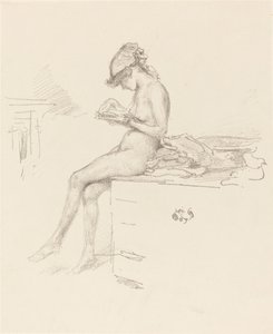 Den lilla nakenmodellen, Reading, 18891890. av James Abbott McNeill Whistler