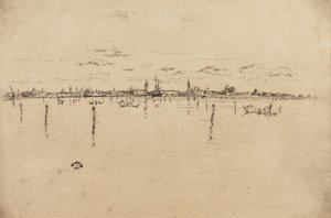 Det lilla Venedig, 1879-1880. av James Abbott McNeill Whistler