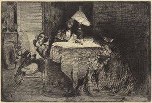 Musikrummet, 1858. av James Abbott McNeill Whistler
