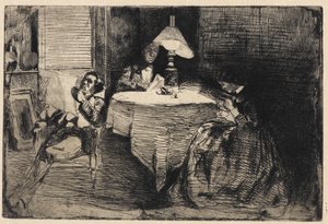 Musikrummet, 1858. av James Abbott McNeill Whistler