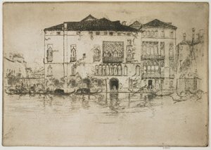 Palatsen från den första Venedigserien av James Abbott McNeill Whistler
