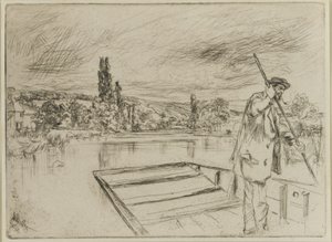 The Punt, 1861 (etsning på papper) av James Abbott McNeill Whistler