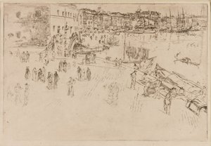 Riva, 1879-1880. av James Abbott McNeill Whistler