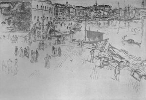 Riva nr 1, 1879-1880, 1925. av James Abbott McNeill Whistler