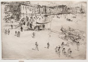 The Riva, nr 2, 1886. av James Abbott McNeill Whistler