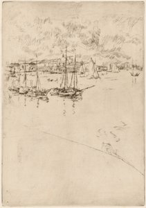 Ångbåten, Venedig, 18791880. av James Abbott McNeill Whistler