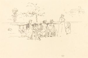 The Terrace, Luxemburg, 1894. av James Abbott McNeill Whistler