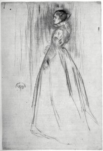 Sammetsklänningen, 1873 1904. av James Abbott McNeill Whistler