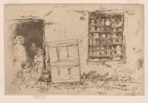 The Village Sweet Shop, ca 1884-86 (etsning; bläck på papper) av James Abbott McNeill Whistler