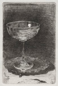 Vinglaset, 1858. av James Abbott McNeill Whistler