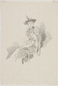 Den bevingade hatten, 1890 (litografi på papper) av James Abbott McNeill Whistler