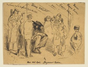 Titelsida från den franska uppsättningen Douze Eaux-Fortes d’Après Nature, 1858. av James Abbott McNeill Whistler