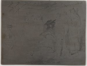 Titeln på den franska uppsättningen, 1858. av James Abbott McNeill Whistler