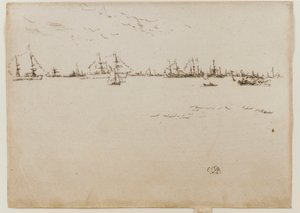 Truppskepp, 1887. av James Abbott McNeill Whistler