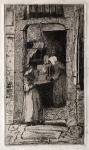 Tolv etsningar från naturen: The Mustard Merchant, 1858. av James Abbott McNeill Whistler