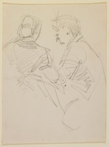 Två figurer, 1858. av James Abbott McNeill Whistler