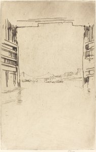 Under Old Battersea Bridge, 1879. av James Abbott McNeill Whistler
