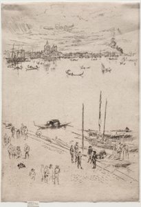 Upprätt Venedig. av James Abbott McNeill Whistler