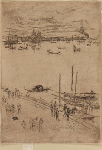 Upprätta Venedig, 1879-1880. av James Abbott McNeill Whistler