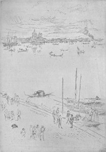 Upprätt Venedig, c1880, 1904 av James Abbott McNeill Whistler