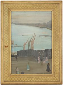 Variationer i rosa och grått: Chelsea, 1871-1872. av James Abbott McNeill Whistler