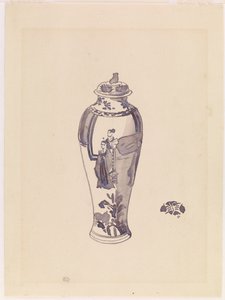 Vas med lätt utbuktande kropp, 1876-1878. av James Abbott McNeill Whistler