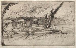 Vauxhall Bridge, 1861. av James Abbott McNeill Whistler