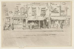 Viswinkel i Chelsea The Fish-Shop, upptagen Chelsea av James Abbott McNeill Whistler