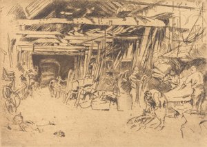 Wheelwright, 18791880. av James Abbott McNeill Whistler