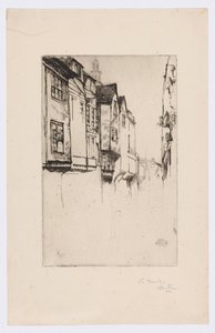 Wych Street, London av James Abbott McNeill Whistler