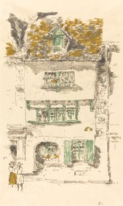 Gula huset, Lannion, 1893. av James Abbott McNeill Whistler