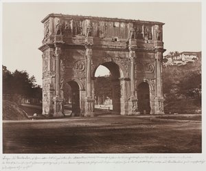Konstantins båge, Rom, ca. 1858.