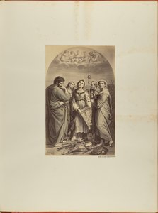 Raphael, Sankta Cecilia. Bologna. gravyr av James Anderson