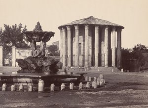 Vesta- och fontänens tempel, Rom, 1860-talet.